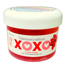 Load image into Gallery viewer, XOXO VALENTINE CLEAR SLIME