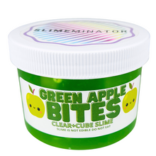 Load image into Gallery viewer, GREEN APPLE BITES-CLEAR SLIME
