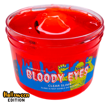 Load image into Gallery viewer, Red clear slime for Halloween
