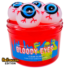 Load image into Gallery viewer, Red clear halloween slime 
