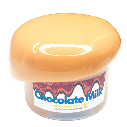 chocolate milk slime thick and glossy